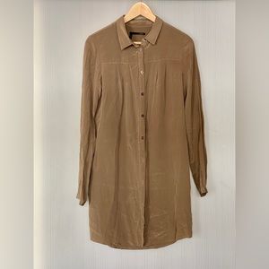 Obakki, silk, Med, shirt dress/tunic, summer